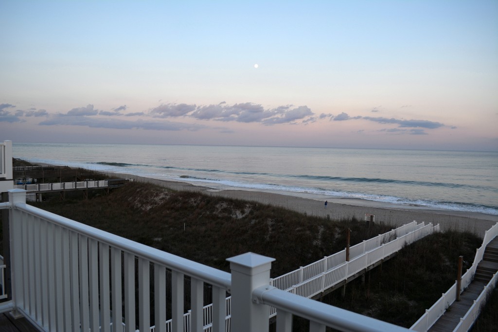 Setting - sunset from fourth floor deck looking east May2015