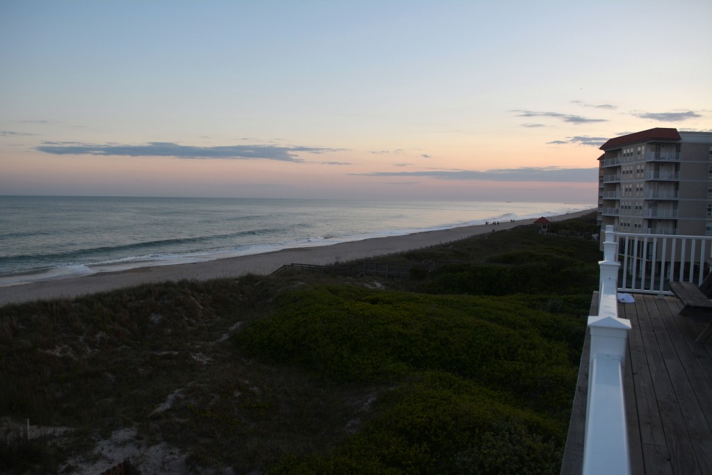 Setting - sunset from fourth floor deck looking south May2015