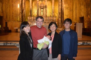 Family after baptism